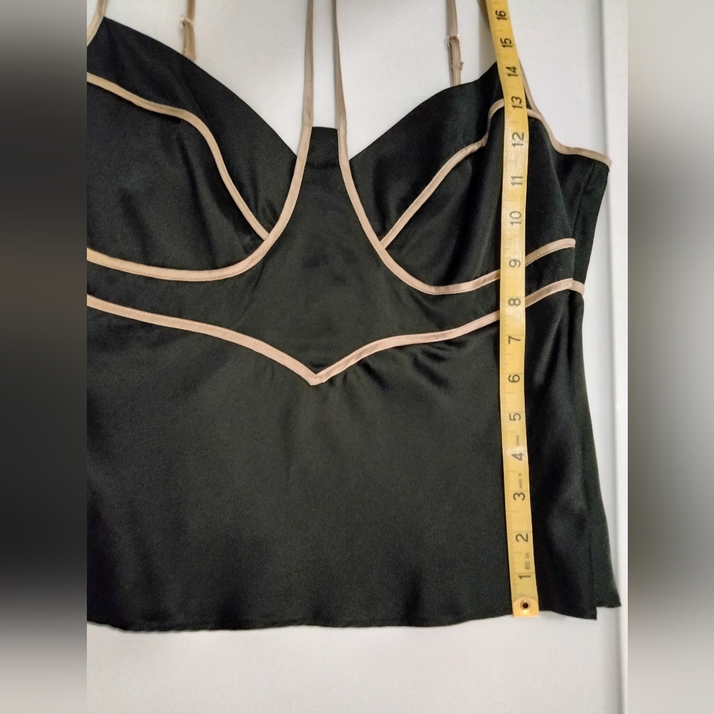 Fray black silk camisole/halter top WORN ONCE - Picture 13 of 14